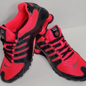 Nike Womens Shox NZ LE 636088 600  Laser Crimson / Black - Dark Grey